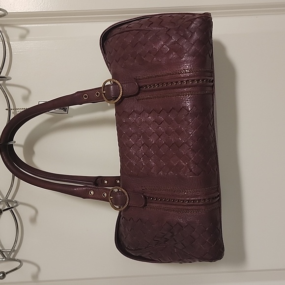 Vintage Bottega Veneta Intreciatto Satchel Boston Handbag - Picture 2 of 12